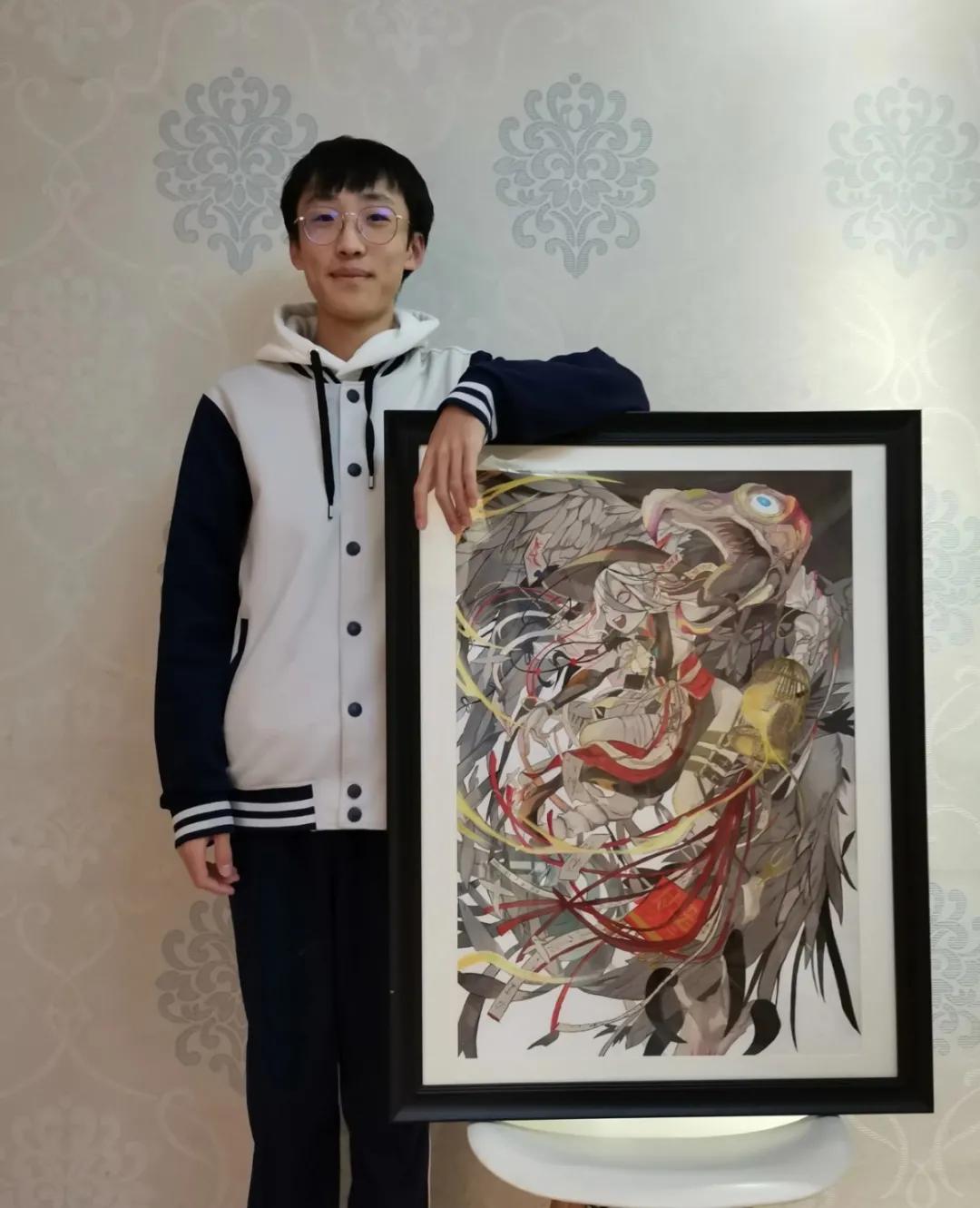 丹青溢彩墨韵校园绘画作品,具有创意的校园手绘画