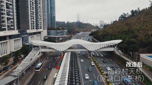 绝美罗湖这些人行天桥大变样,人行天桥夜景罗湖