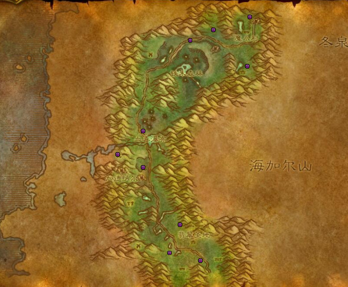 怀旧服费伍德森林萝卜怎么采,费伍德森林怀旧服地图