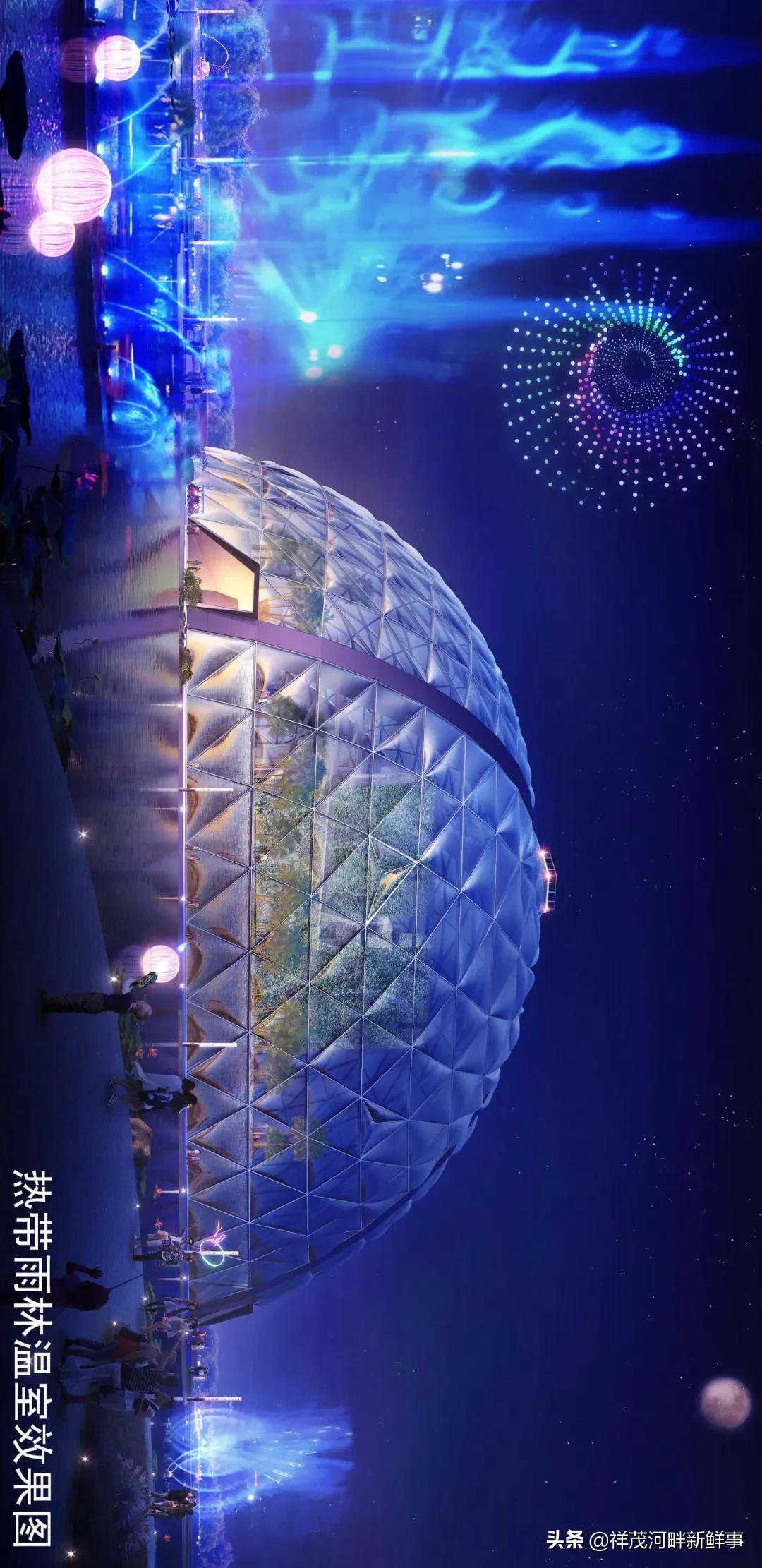 东方伊甸园建成效果,东方伊甸园鸟瞰图