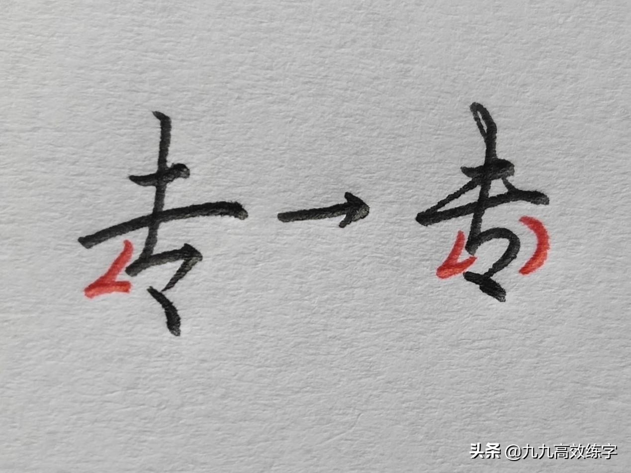 行书技法方圆结合,方圆格练字的简单方法