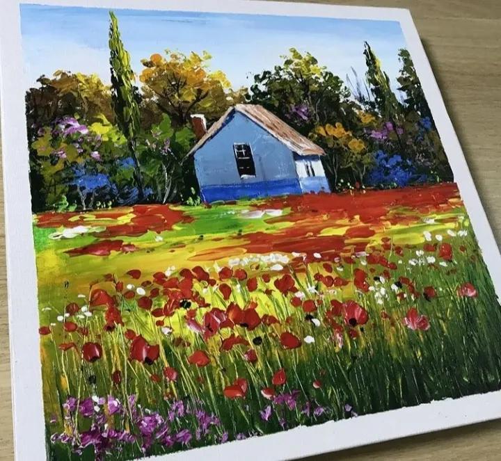 油画大全100张装饰画,精品手绘油画风景图片