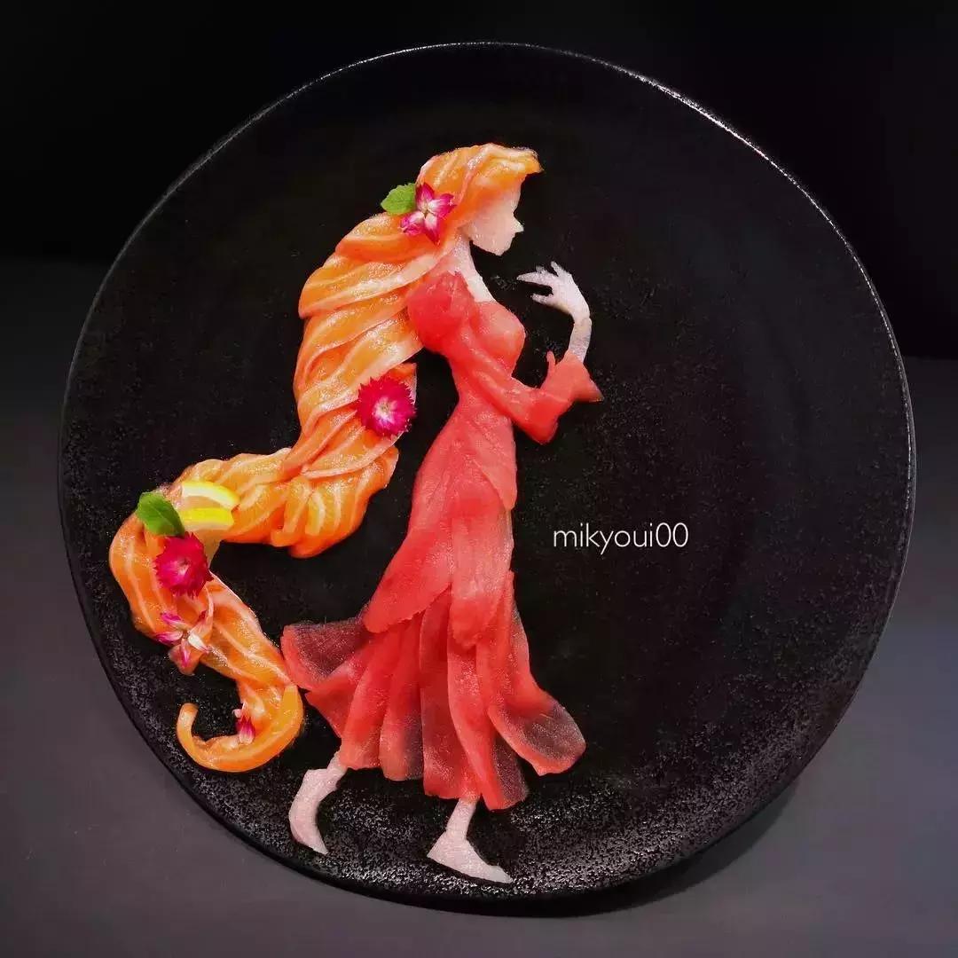 他用3d作画每张图都美到窒息,用三文鱼作画也能美到爆