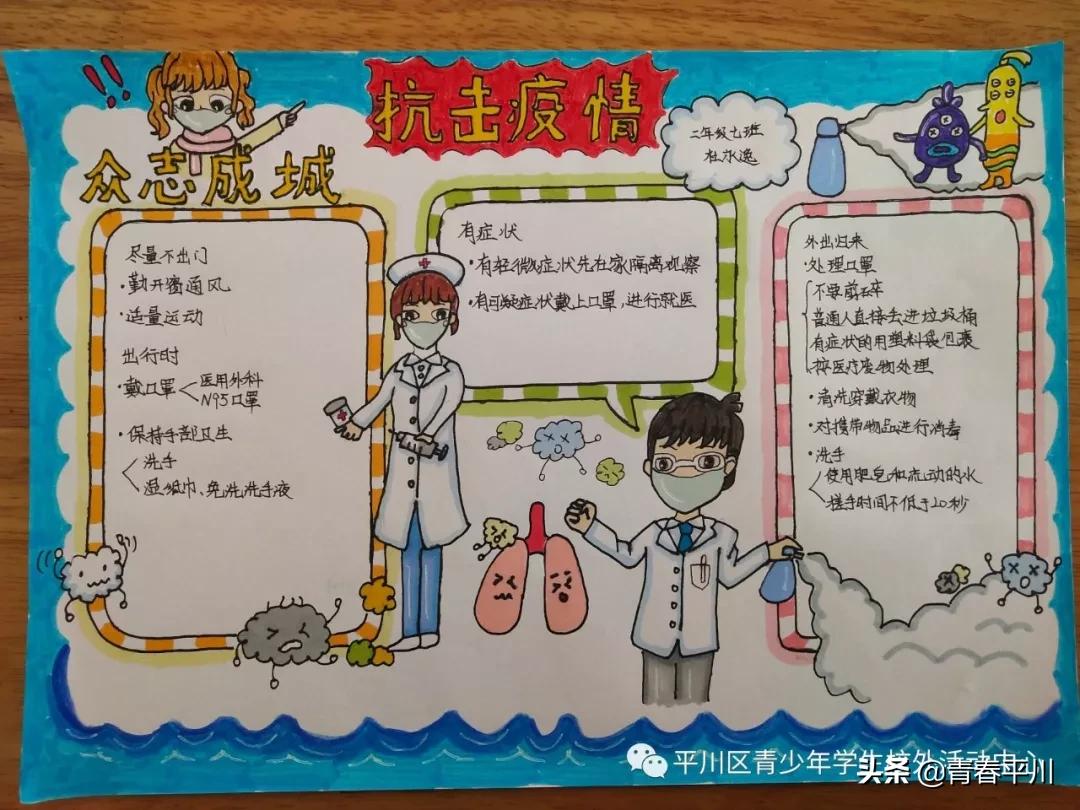 小手拉大手抒写战“疫”情|平川区各学校师生原创作品宣展集锦（一）
