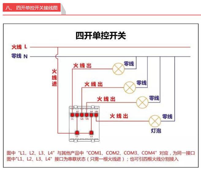 单开开关双控怎么接线实物图,一开双控单控接线方法图