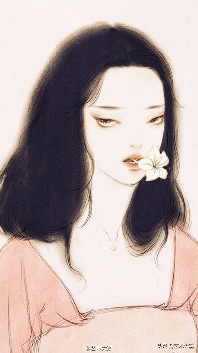 古风插画师画的古风人物,古风美人手绘动漫