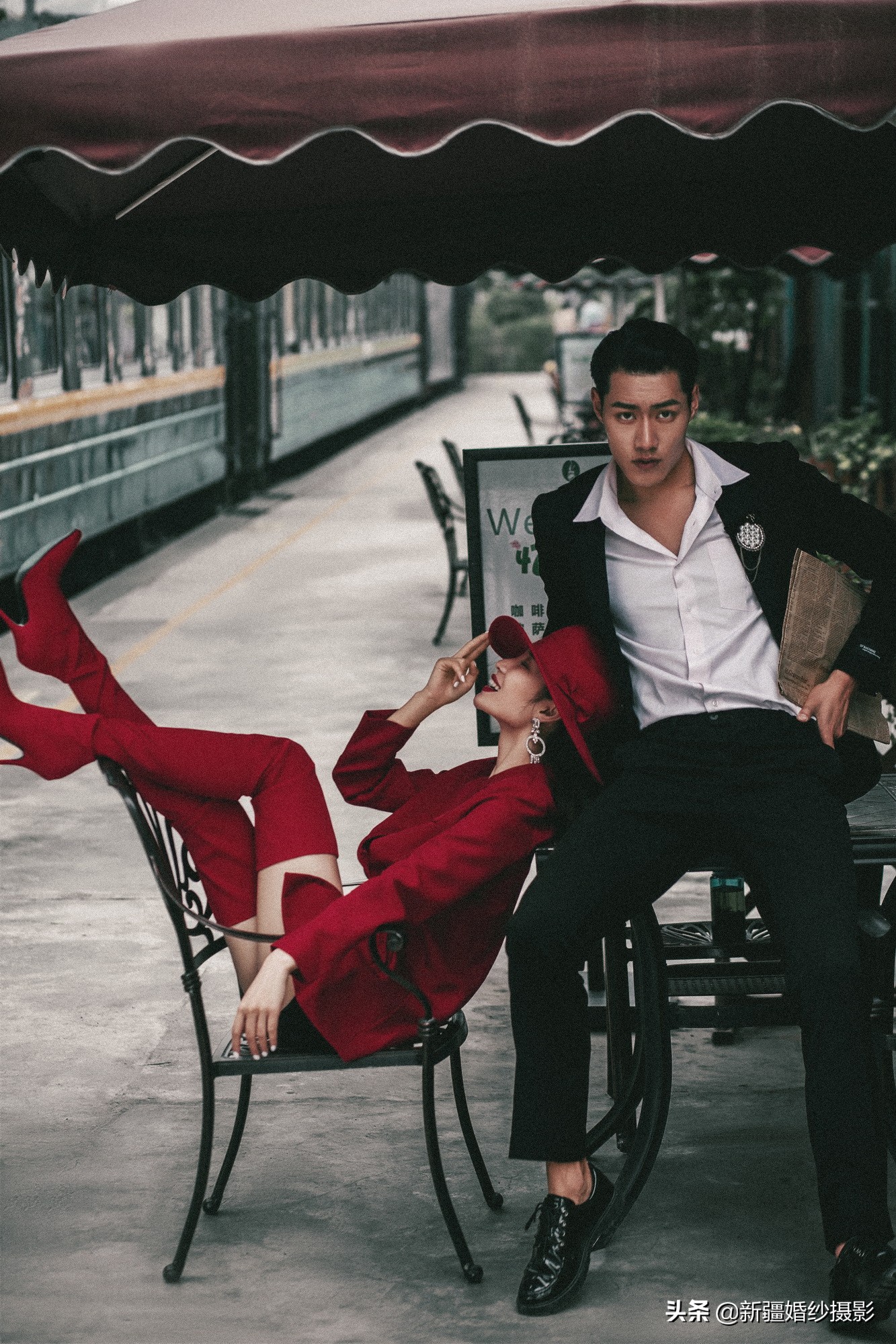 可盐可甜婚纱写真,可咸可甜的婚纱照图片