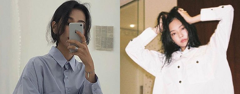 衬衫穿搭大一号,男友风衬衫穿搭大码