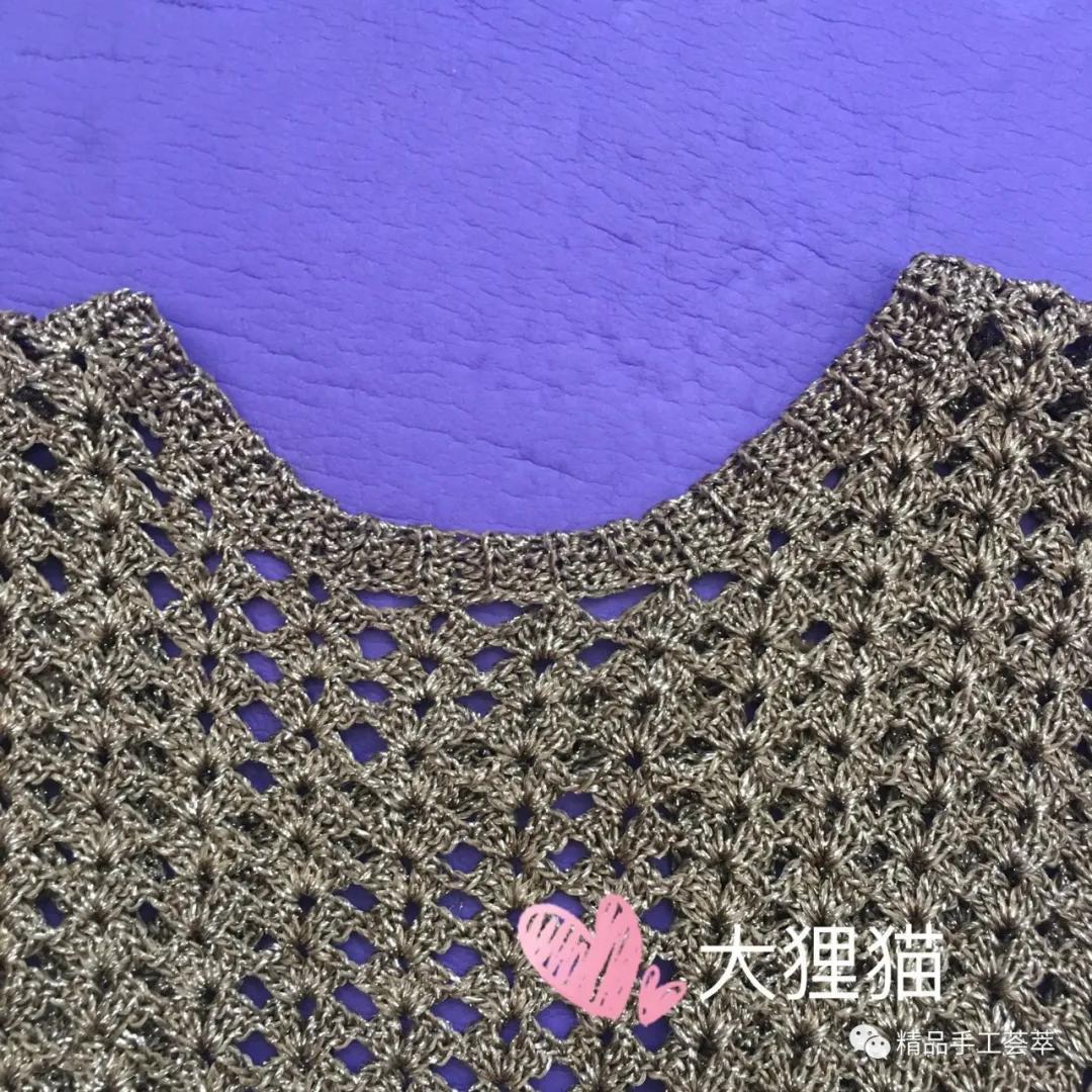 凤尾花半身长裙子的钩针教程,鱼尾裙的钩法教程