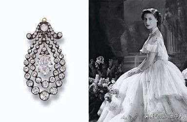 凯特王妃钻石吊坠耳环,法式皇室宫廷奢华宝石耳环