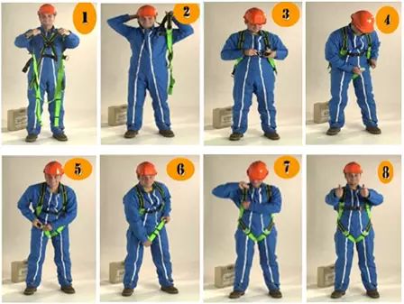 高处作业安全带的拴挂方法是什么,防坠落安全带正确系法