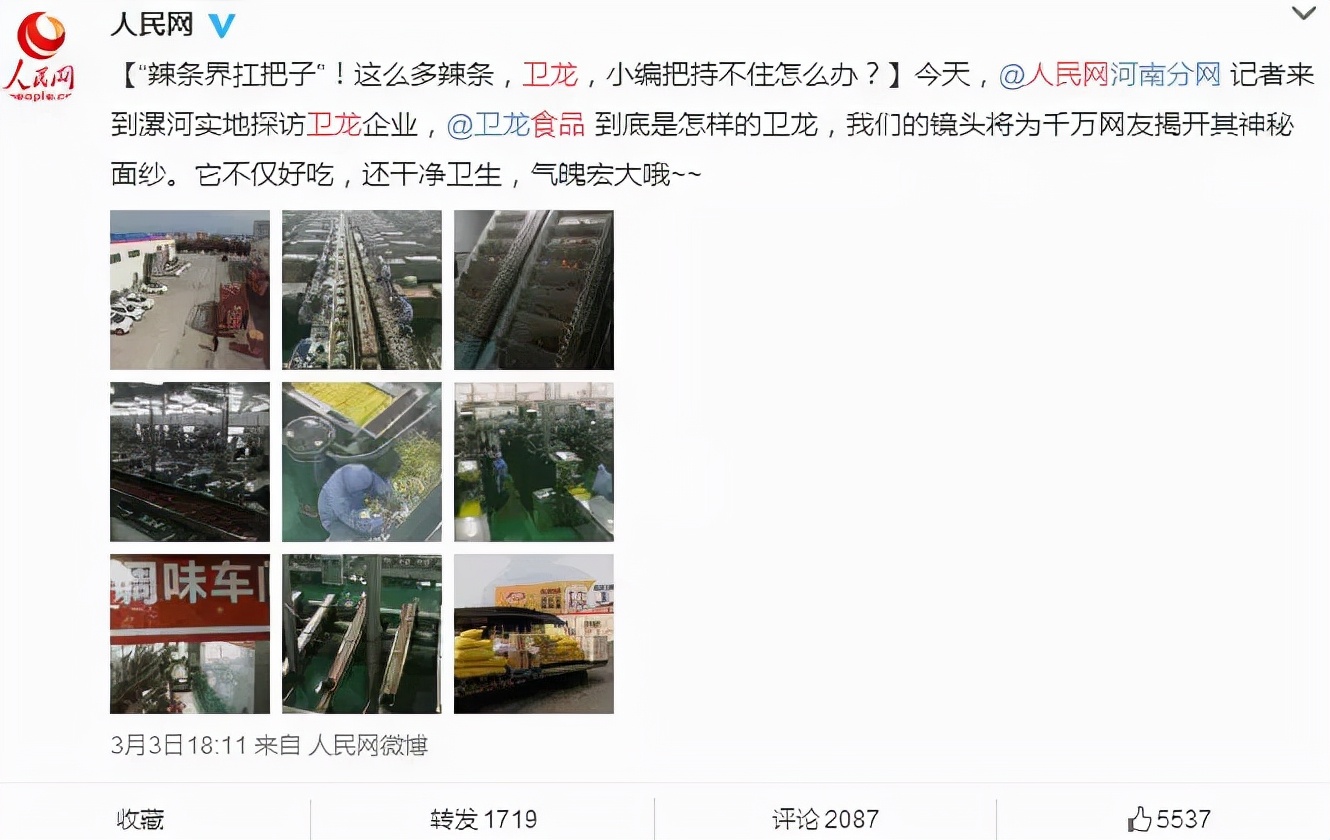 卫龙即将上市的辣条,卫龙在辣条市场的成长率