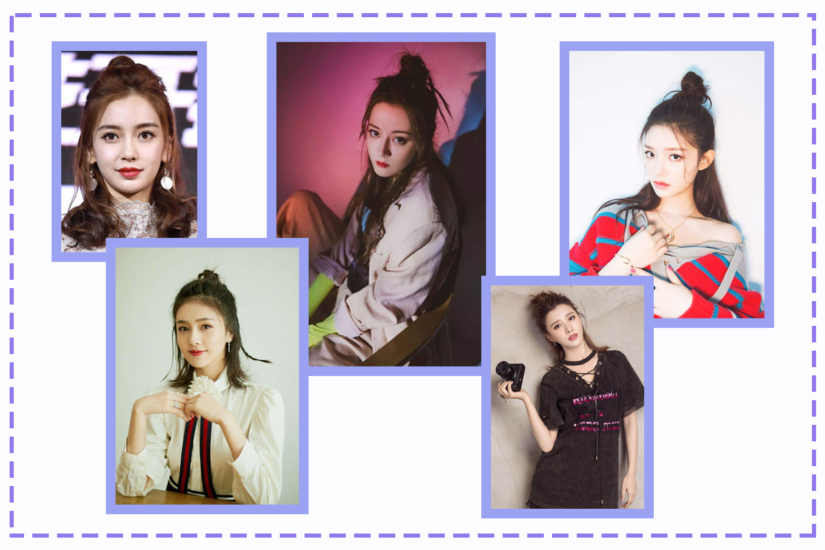 什么发型半扎丸子头减龄,活力又减龄的半丸子头怎么扎洋气