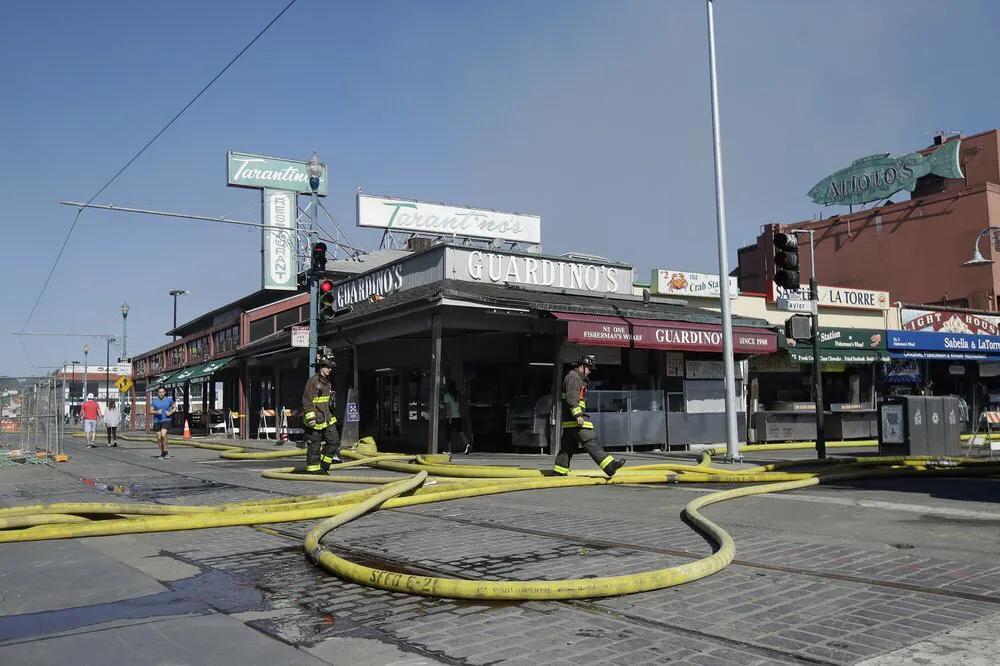 旧金山大火真实图片,1849年旧金山大火