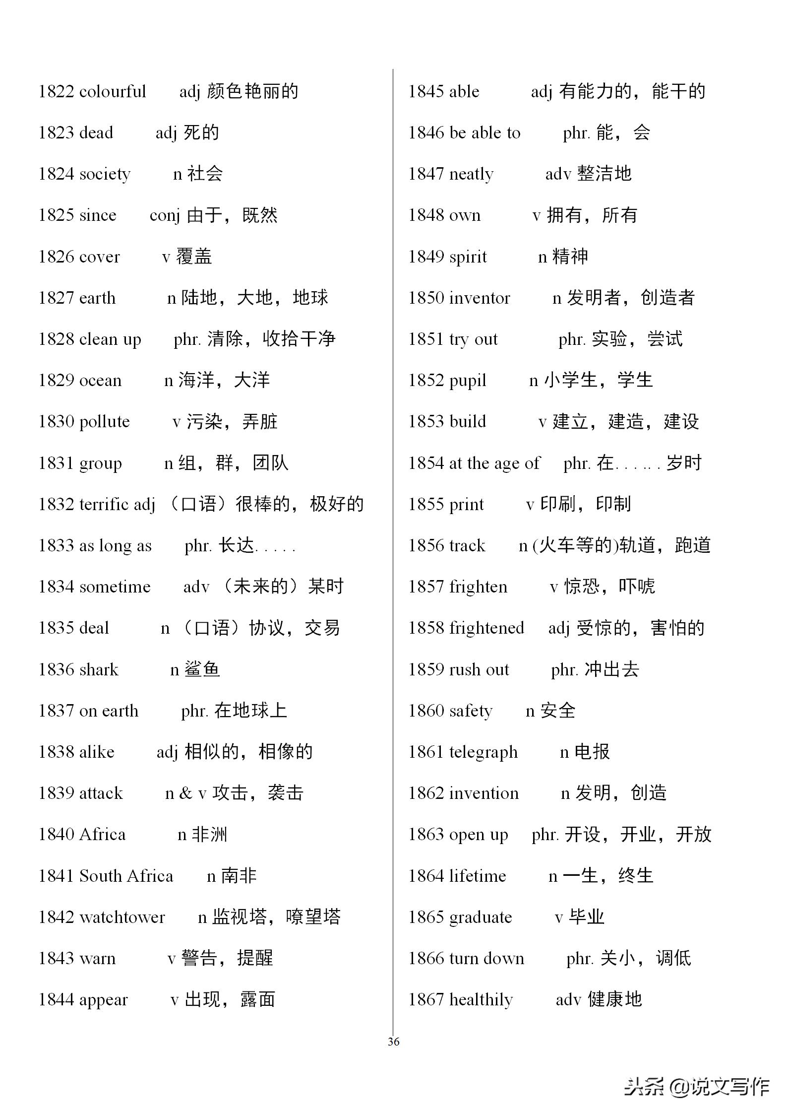 初三英语中考单词必备,中考英语人教版必备单词卡片