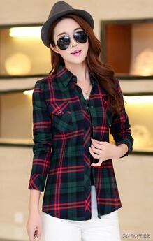 2019流行的女格子衬衫,今年最火的格子衬衫薄款夏季