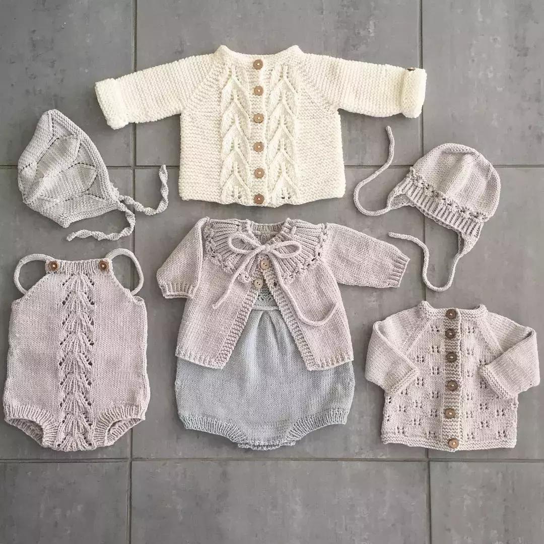 超漂亮宝宝连体衣编织教程,编织简单温暖的宝宝衣服中文版