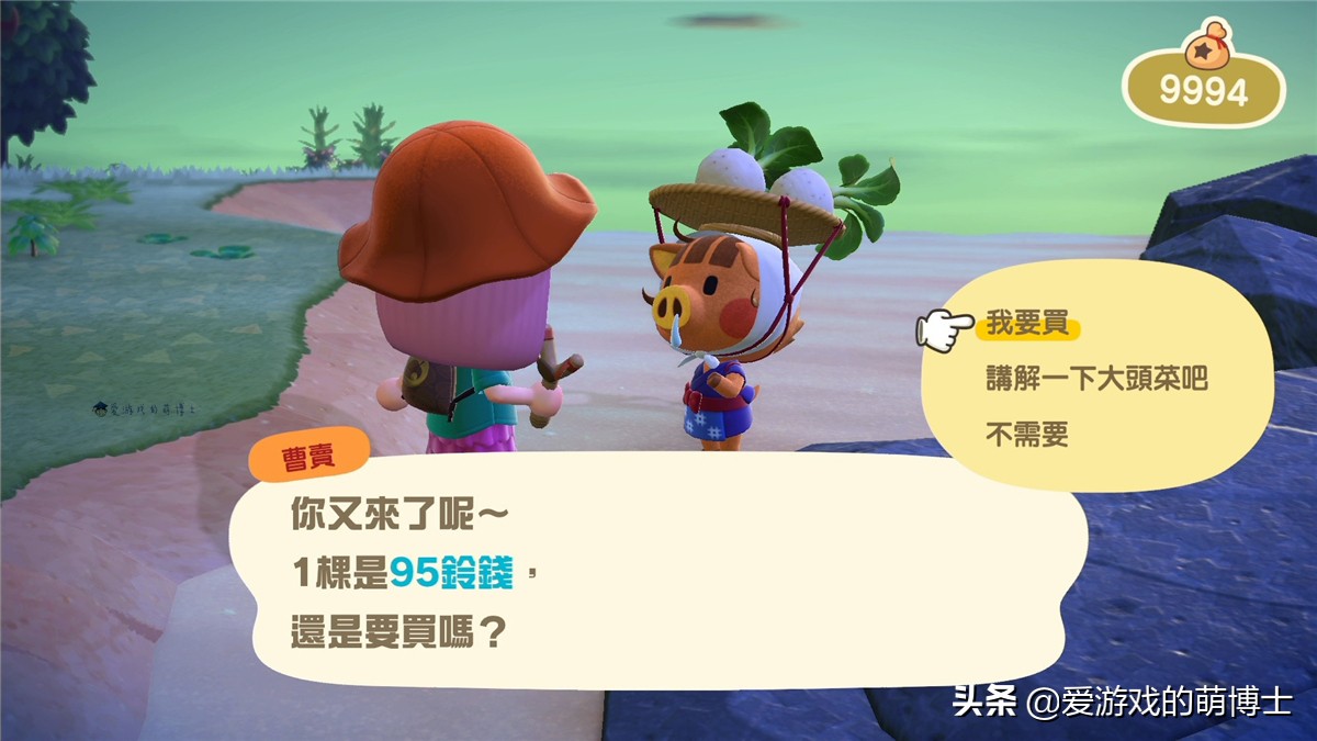 买大头菜赚大钱，《集合啦！动物森友会》里还有“炒股”小游戏