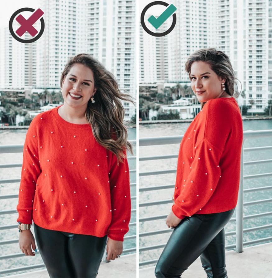 最好看又不显胖的拍照姿势,拍照怎么摆pose不显胖