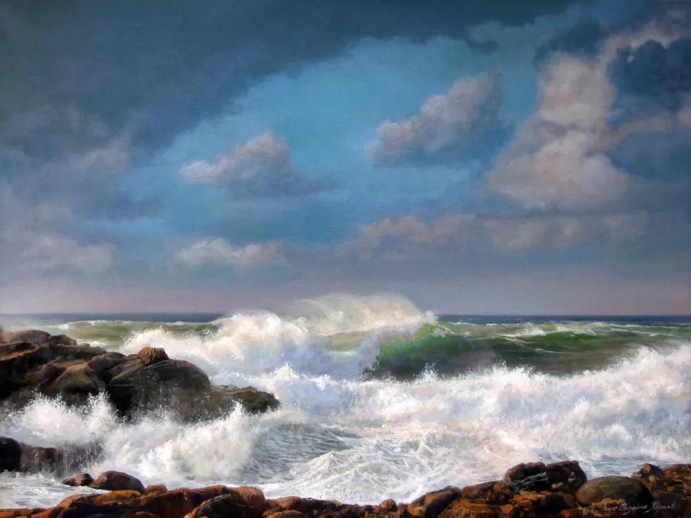 世界著名大师花卉油画,油画漂亮风景画