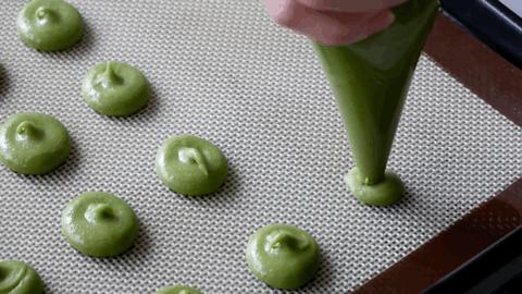 自制抹茶大曲奇怎么做的,马卡龙抹茶曲奇