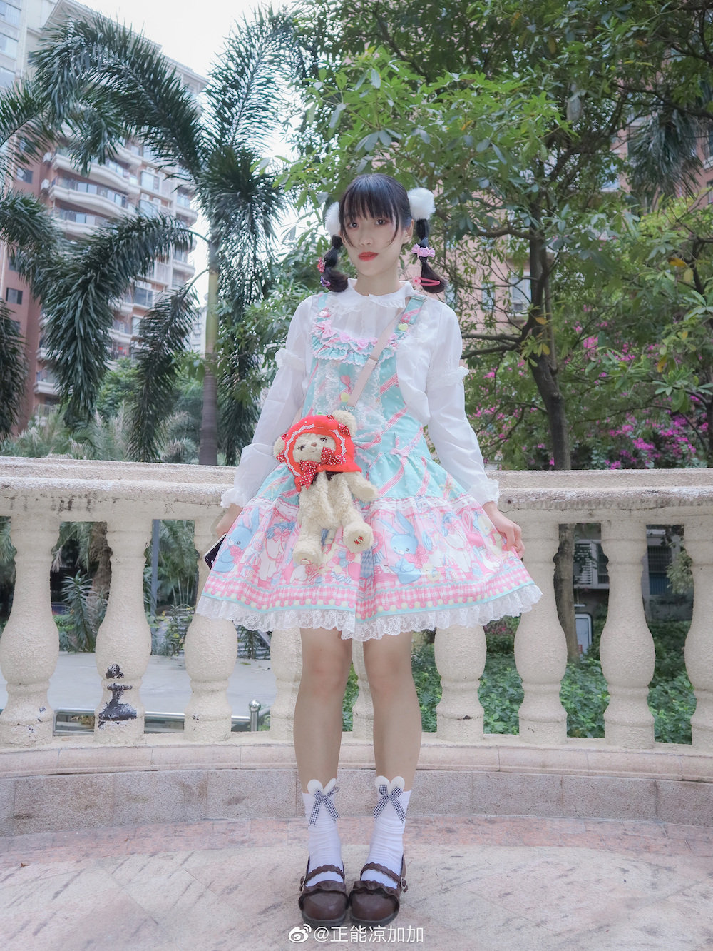 显瘦蓝色lolita夏季,好看显白凉快的lolita