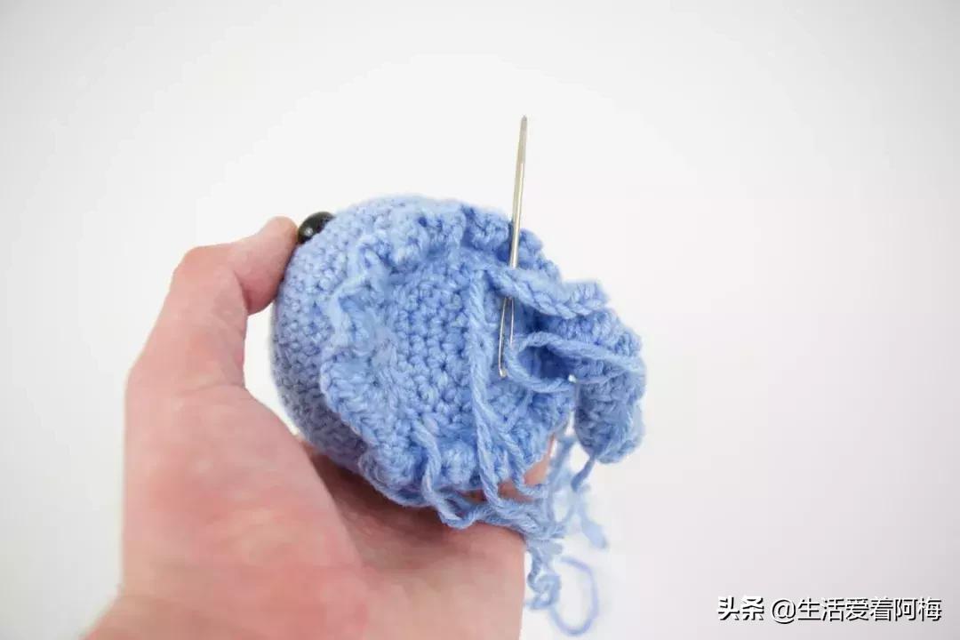 粗毛线钩织蝴蝶结小物件,大蝴蝶结和小蝴蝶结钩针编织教程