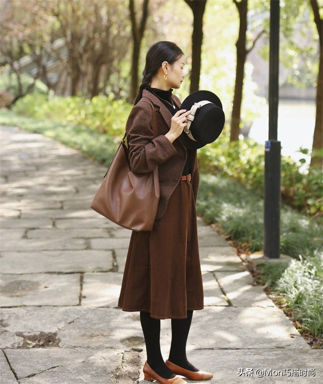 冬天露腿露脚踝穿搭,冬日不露腿穿搭氛围感