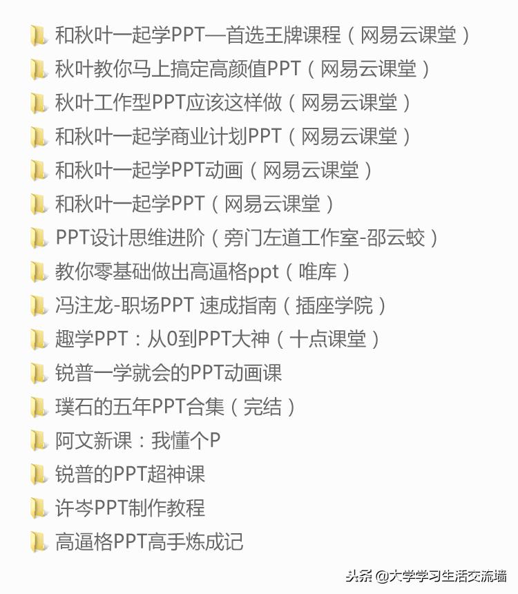PPT视频教程汇总，不要找了有这个搞定全部
