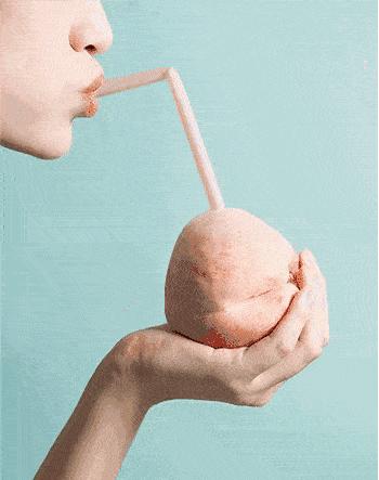 能吃上又甜又新鲜的水蜜桃,吃冻水蜜桃而且还是真的水蜜桃