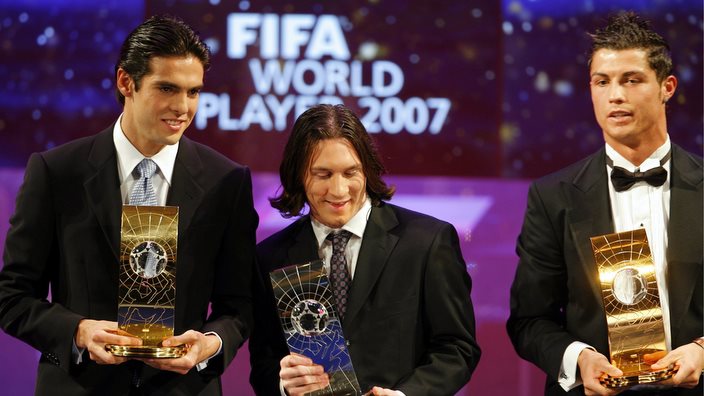 足坛世界历史排名,2010世界足球先生排名