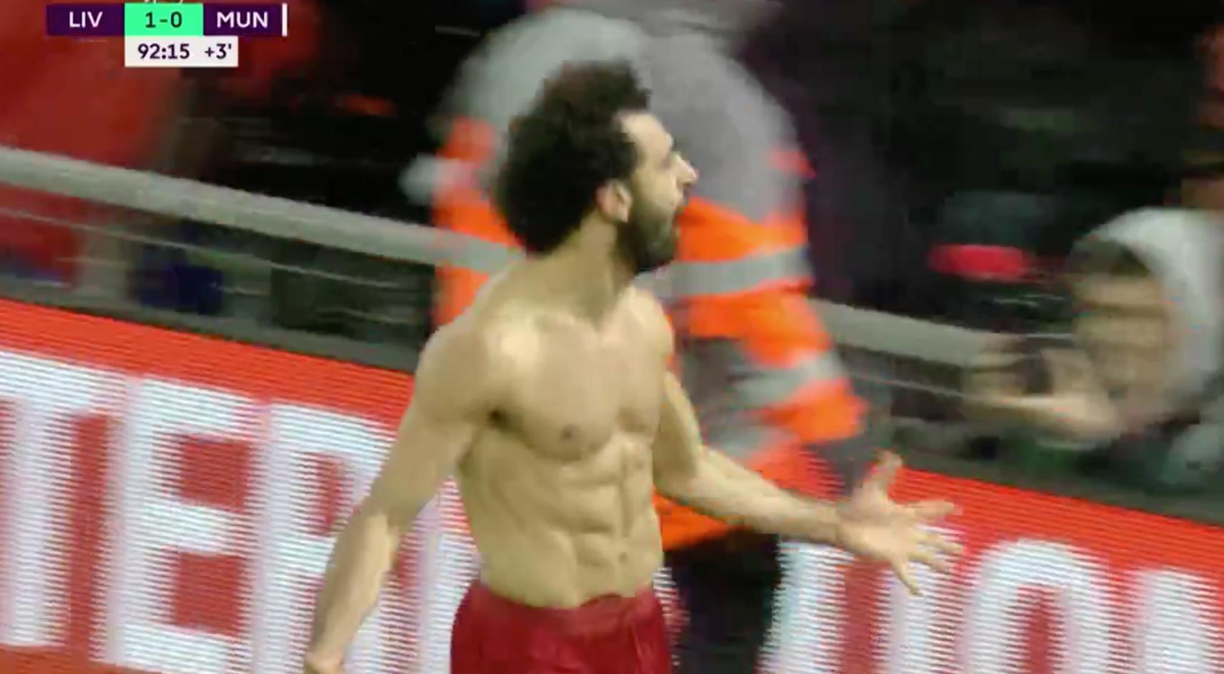 英超最新积分榜：埃及神锋首破红魔脱衣庆祝，利物浦领先16分了