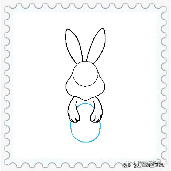 6-12岁儿童简笔画简单又可爱兔子,画小兔子和小熊简笔画