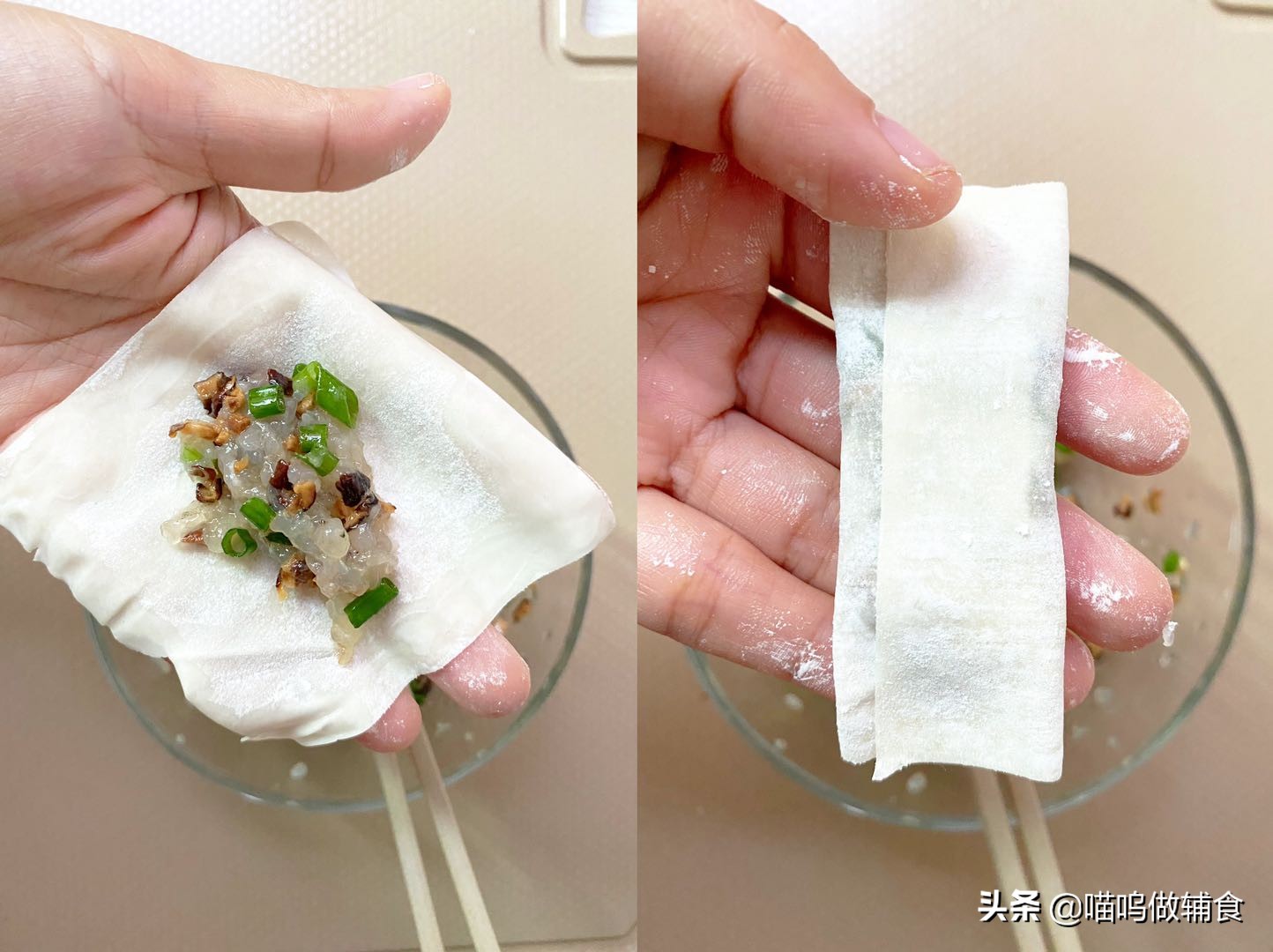 简单又好吃的虾仁蛋饺,虾仁时蔬虾饺