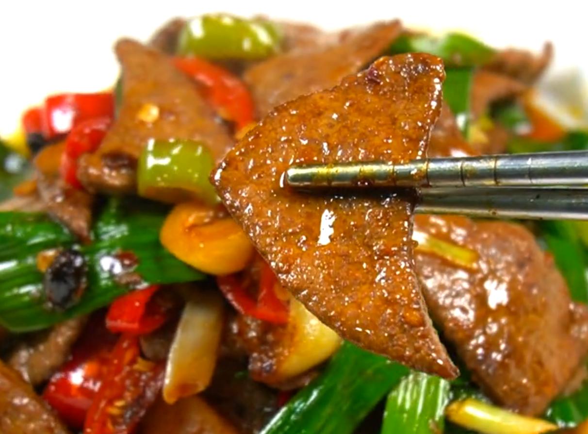 好吃的家常小炒猪肝,家庭小炒猪肝的做法大全