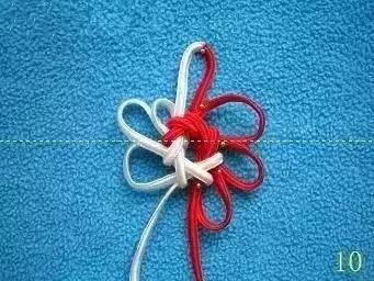 单绳隔珠打结视频教程,手串伸缩加珠绳打结法