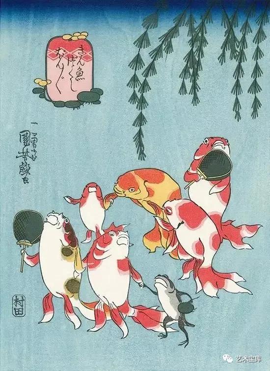 歌川国芳浮世绘中的源氏物语,西方美术史的画家