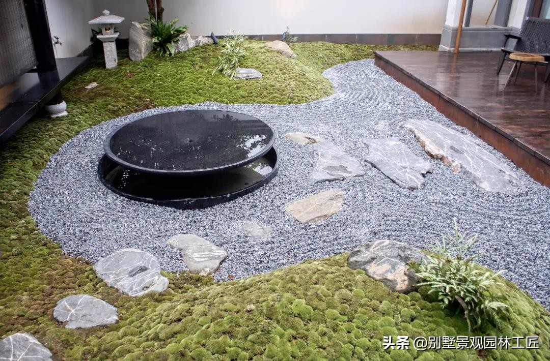 松江区禅意日式庭院设计,日式禅意园林小景观