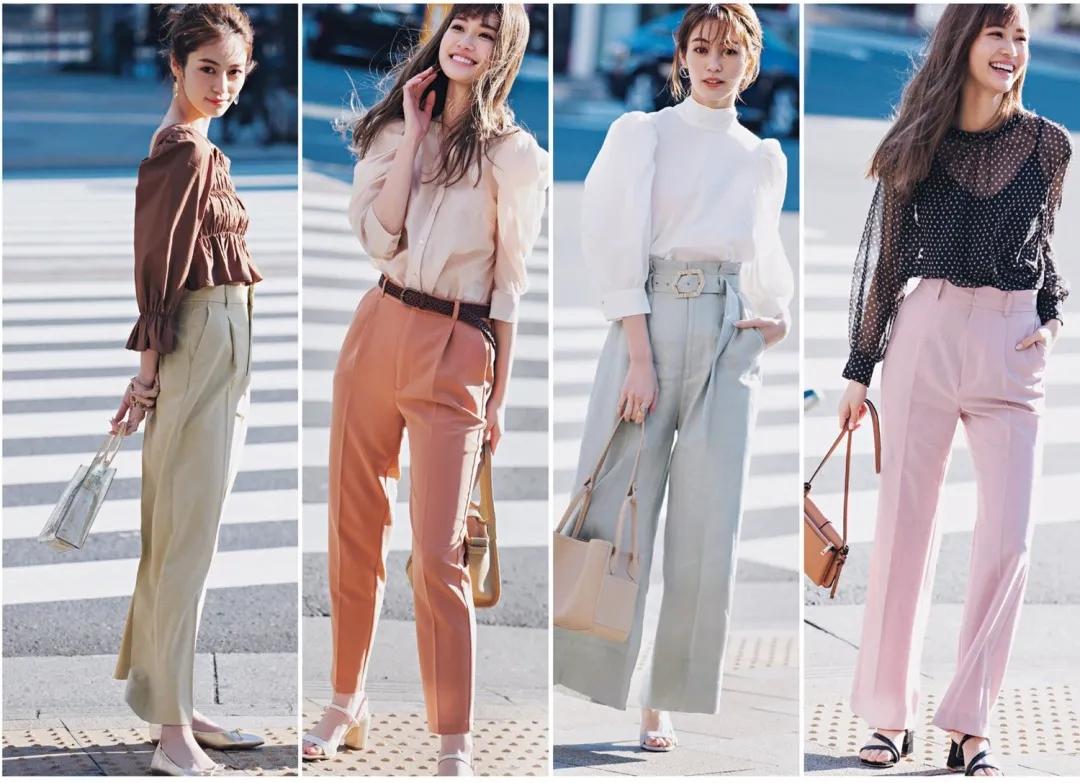 日本杂志推荐穿搭,日本ol通勤穿搭