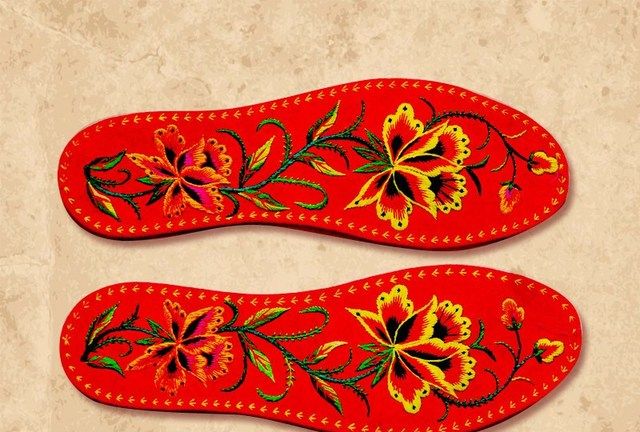 奶奶留下的鞋垫一针一线都是爱,纯手工鞋垫儿自己一针一线绣的