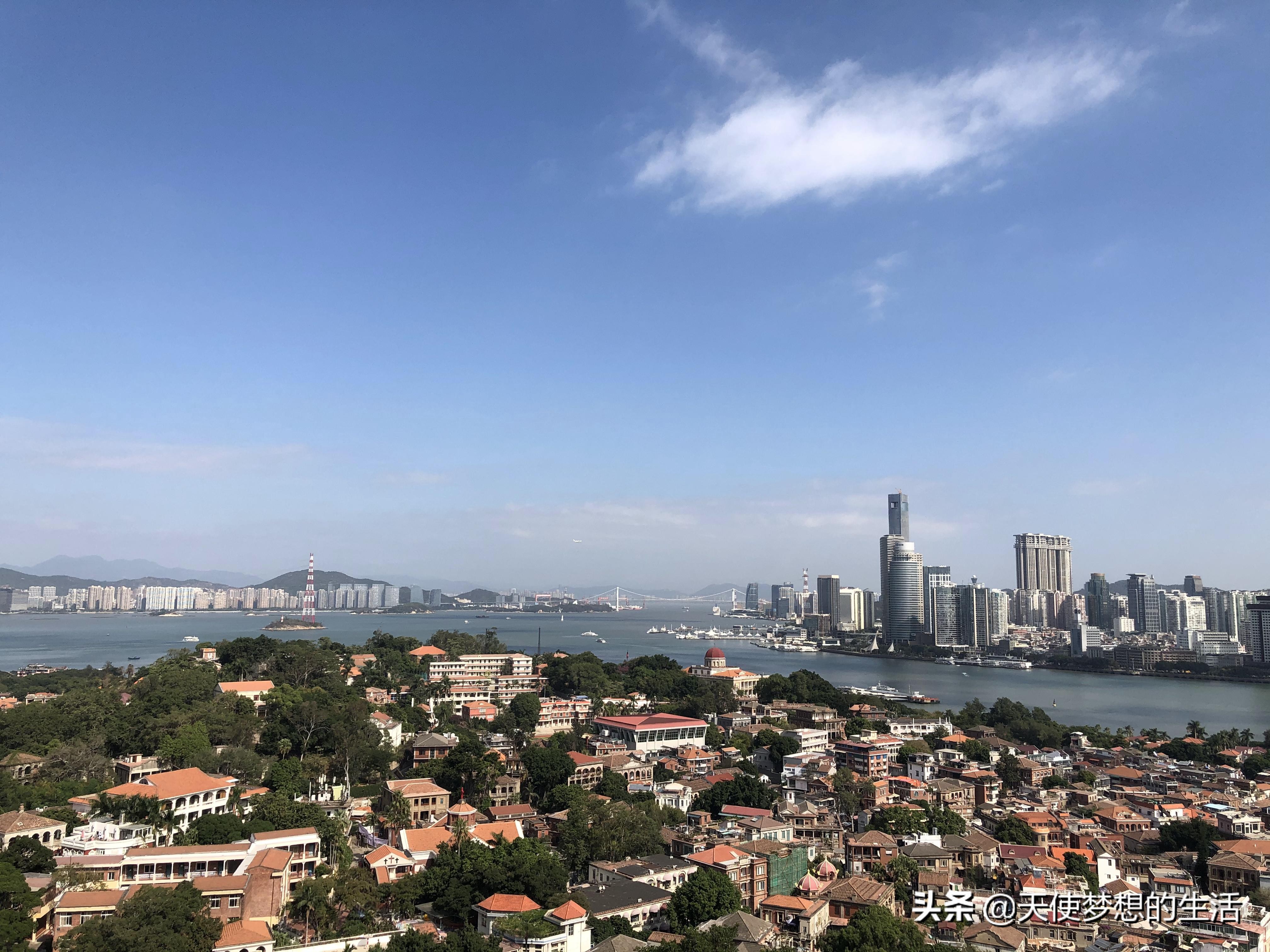 厦门白沙滩,厦门的碧水蓝天