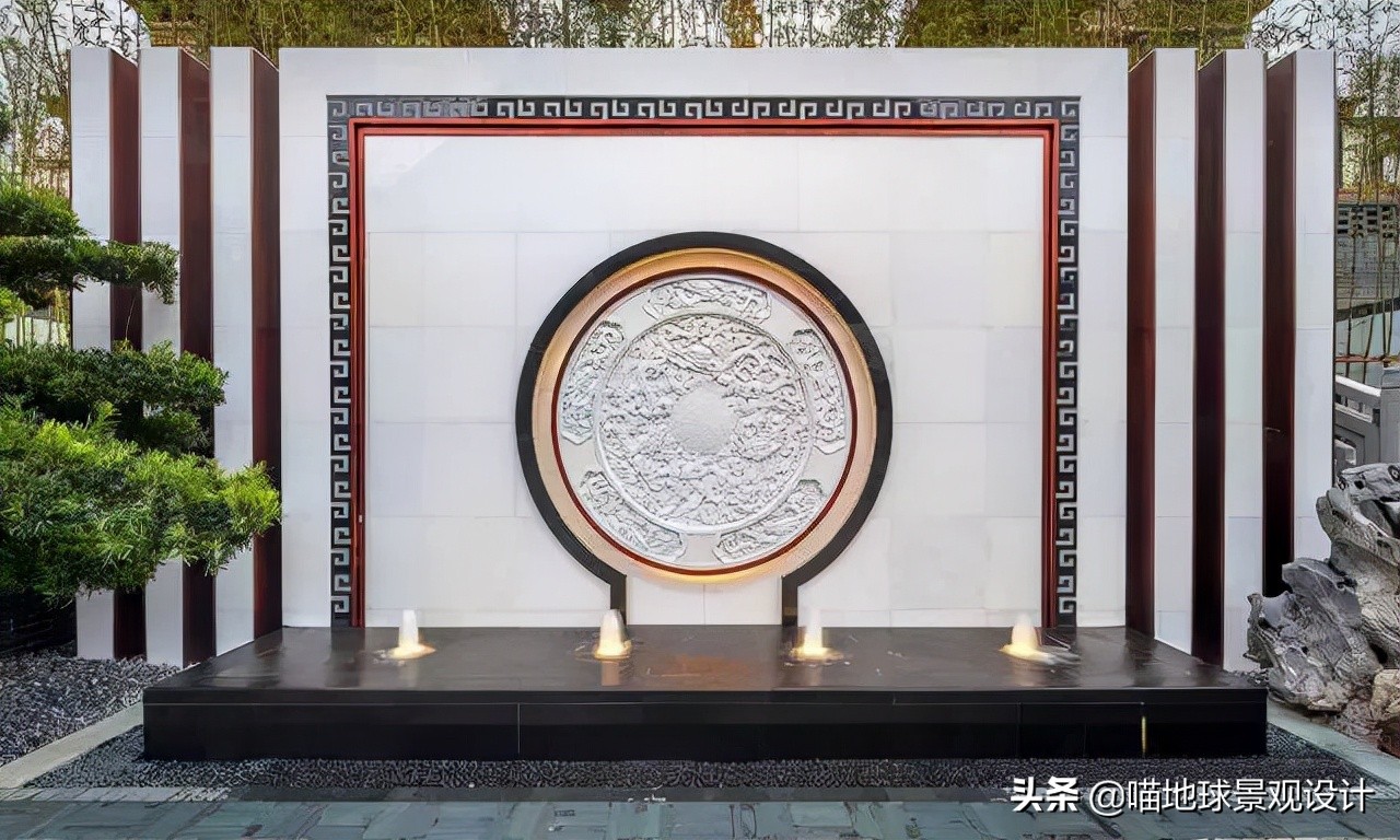 十个绝美别墅庭院墙设计,别墅边户庭院景观设计效果图