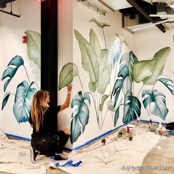 好看好画的墙绘,适合自己动手画墙绘的图片