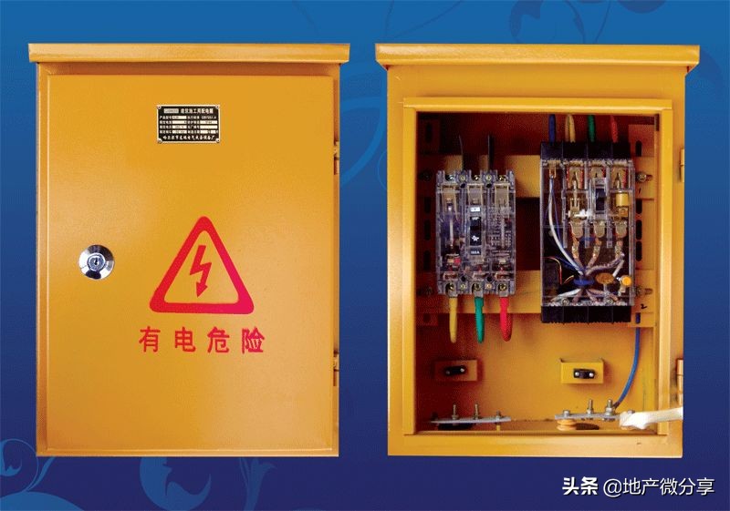 临时用电示意图及配电箱布置图,临时用电二级配电箱标准配置图纸