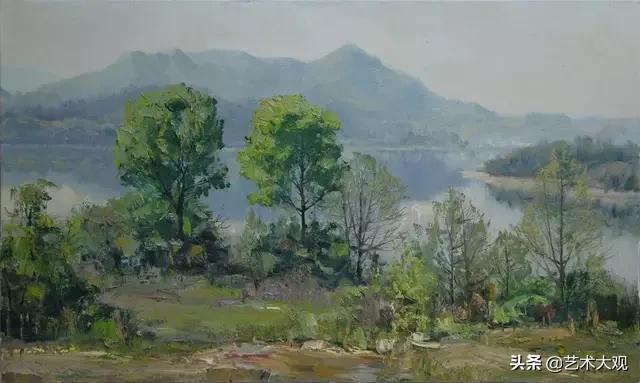 广州美院油画风景写生作品欣赏,播放中国美院风景油画写生视频