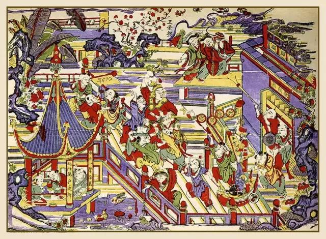 古画里除夕的传说与习俗，好看