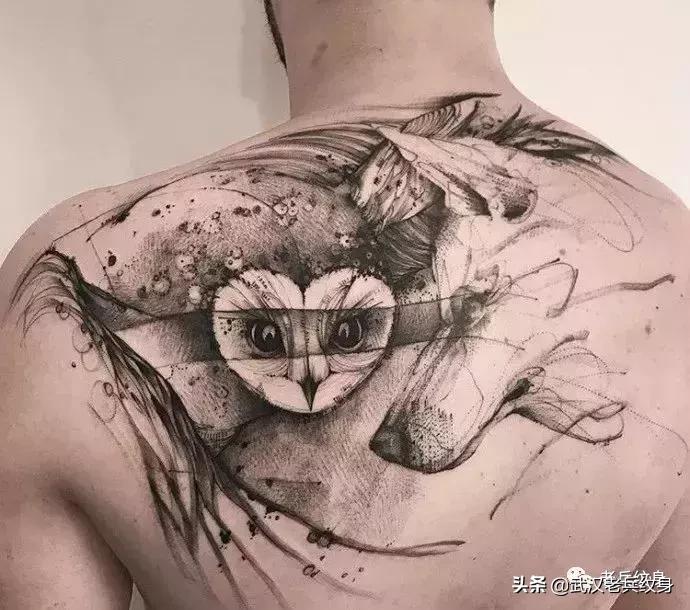 水墨纹身小图片大全,将军水墨风纹身汉字