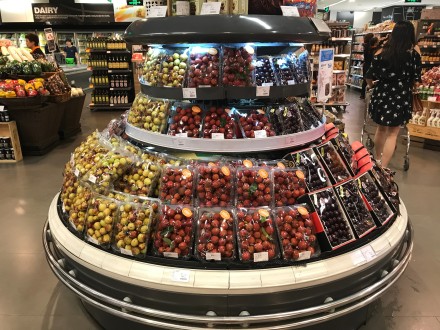 水果精品柜超市陈列图片,精品超市啤酒陈列