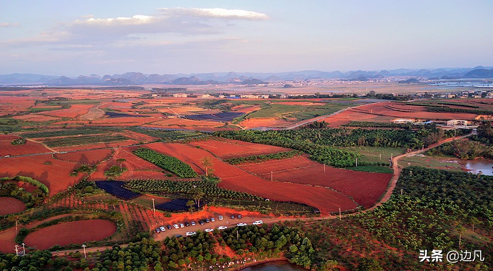邂逅最美山水田园,春游邂逅一场完美的日落