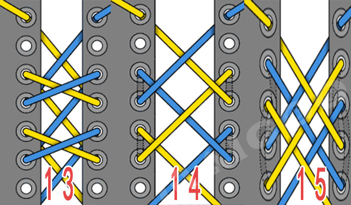 运动鞋好看的鞋带系法详细图解,运动鞋鞋带的24种系法教程